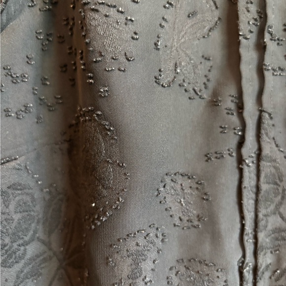 Elle Black Beaded Women's Ruffle Sleeve Blouse - Picture 3 of 10